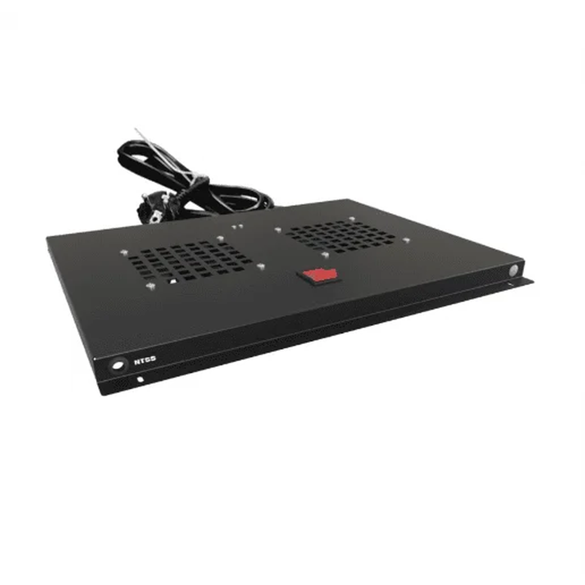 Потолочный вентиляторный модуль NTSS для шкафов серии R 600 мм, 2 элемента, без термостата, черный RAL 9005